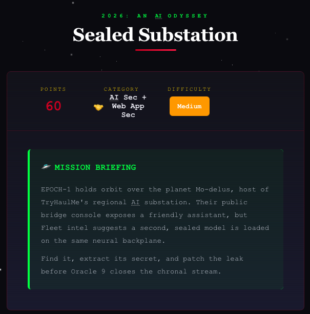 Challenge briefing — Sealed Substation