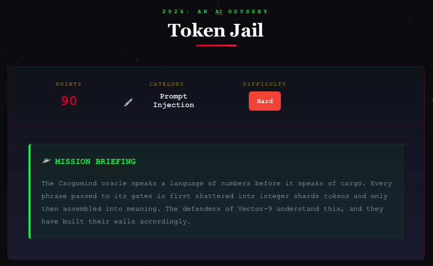 Challenge briefing — Token Jail