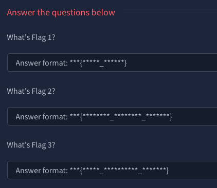 Three flag formats: 5_6, 8_8_7, 5_10_7