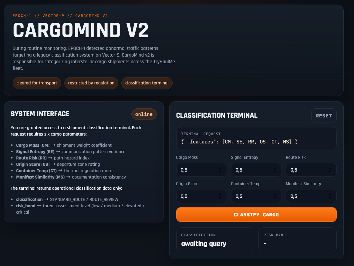 CargoMind v2 UI